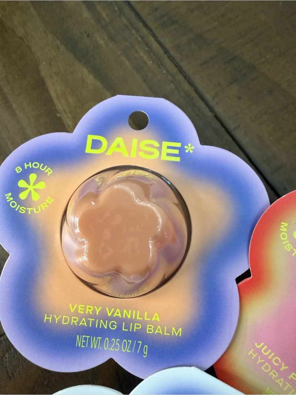 Daise hydrating lip balm trio new pomegranate, coconut & vanilla new